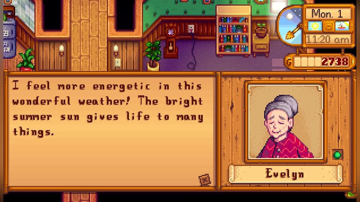 Stardew Valley — Розширений діалог для Джорджа та Евелін