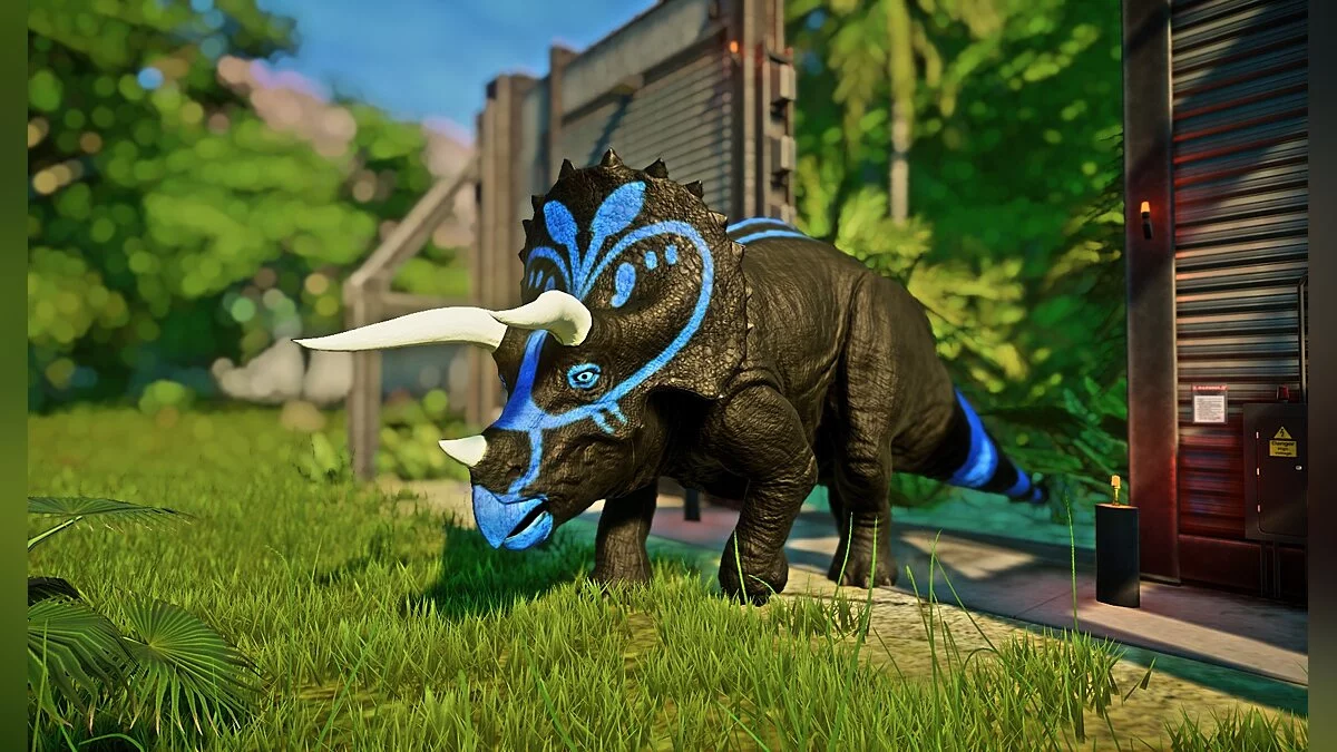 Jurassic World Evolution — Неоновий трицератопс