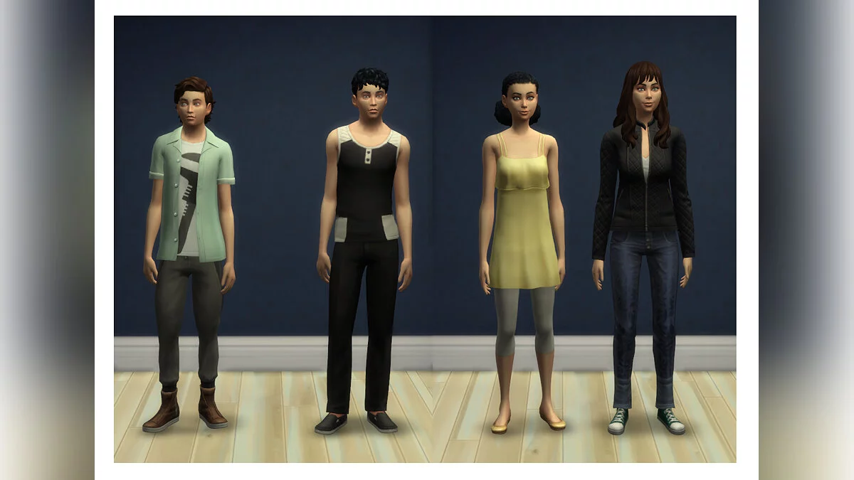 The Sims 4 — Los adolescentes son más bajos.