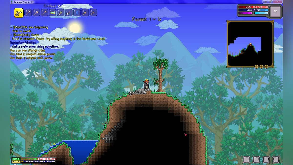 Terraria — New gameplay - RPG, races, classes, quests