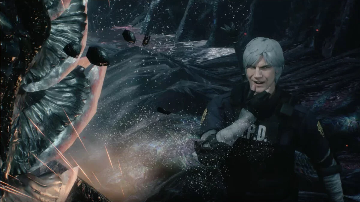 Devil May Cry 5 — Данте у формі Raccoon Police Department