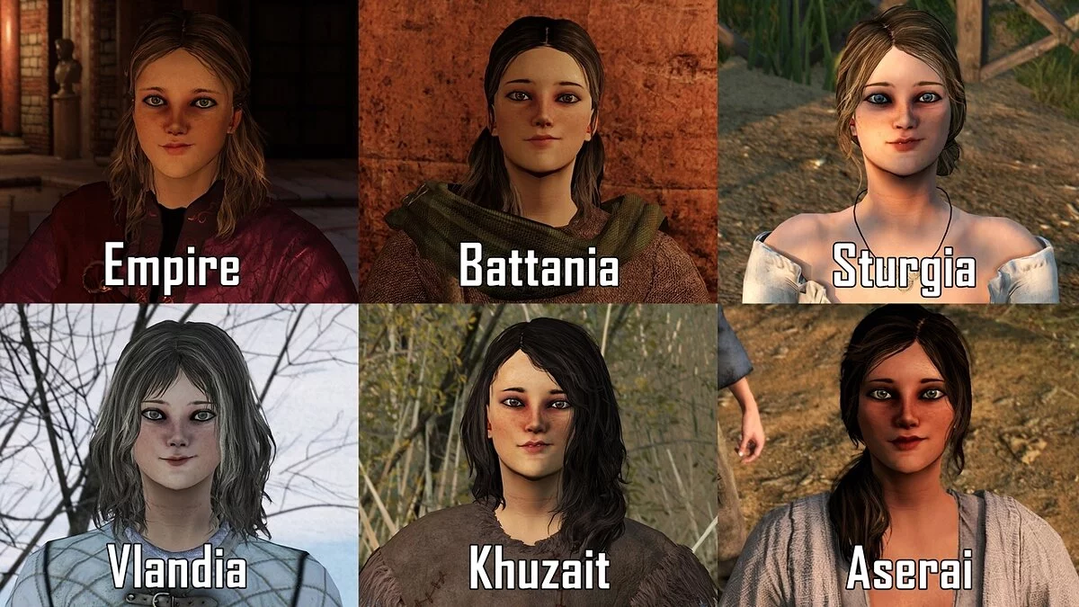 Mount &amp; Blade 2: Bannerlord — Пресеты женских персонажей