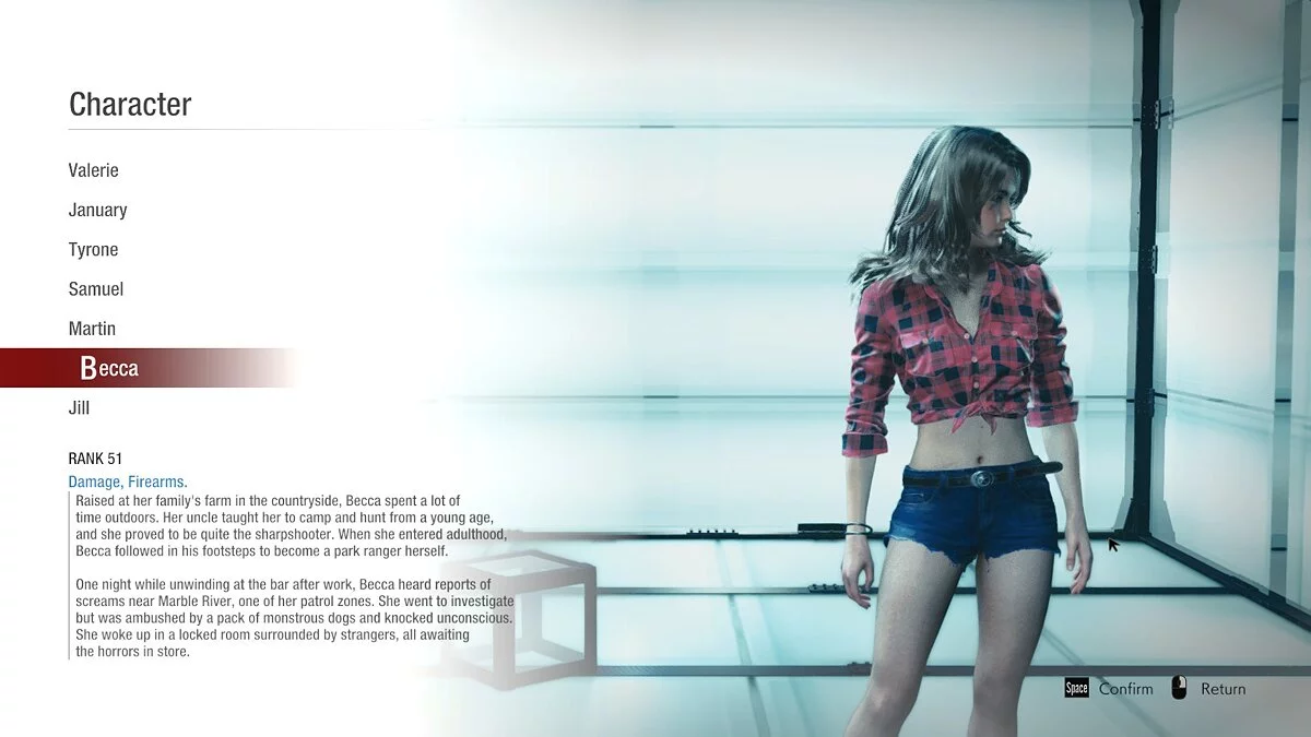 Resident Evil: Resistance — Бекка брюнетка