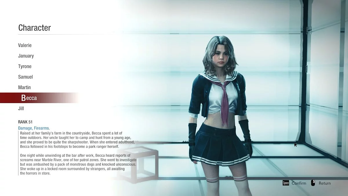 Resident Evil: Resistance — Бекка брюнетка