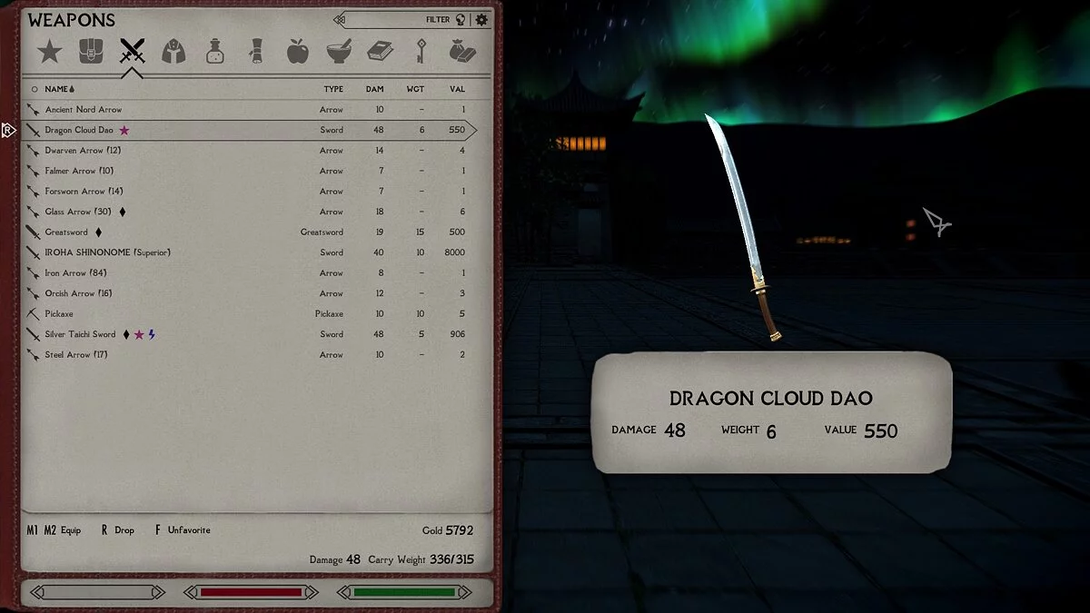 Elder Scrolls 5: Skyrim Special Edition — Меч «Нефритовый дракон дао»