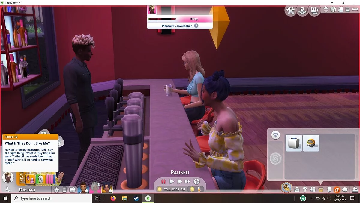 The Sims 4 — Rasgo de carácter: timidez