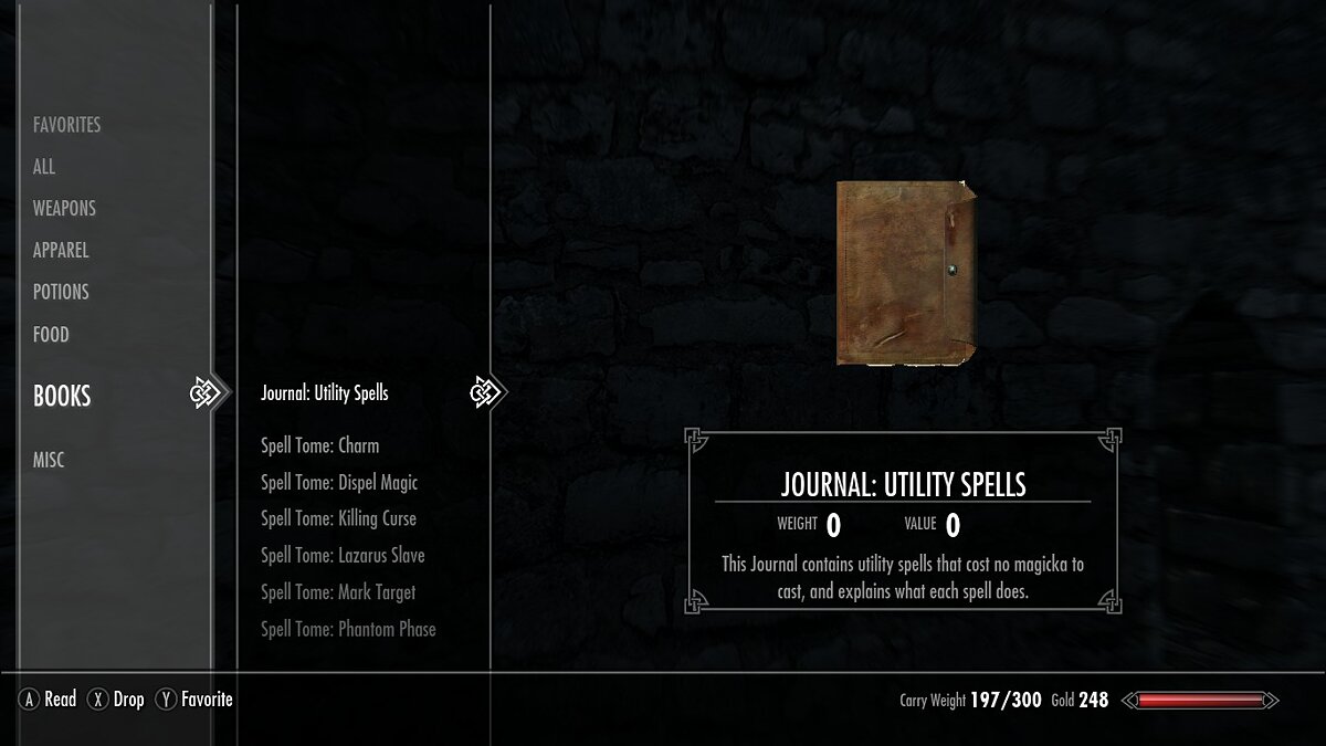 Elder Scrolls 5: Skyrim Special Edition — Several useful spells