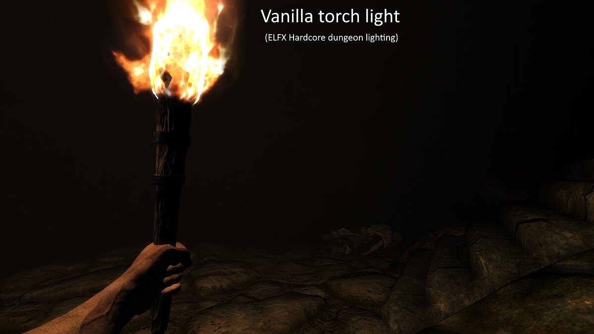 Elder Scrolls 5: Skyrim Special Edition — Realistic torch light