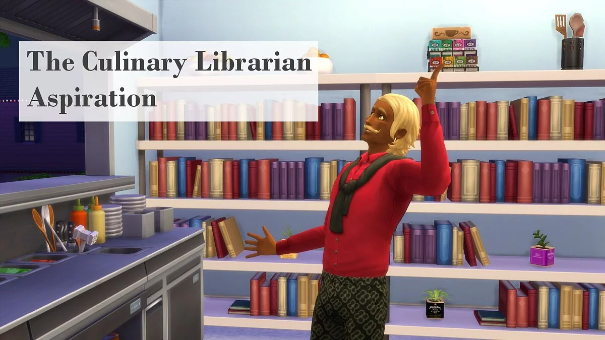 The Sims 4 — Objetivo de vida: bibliotecario culinario