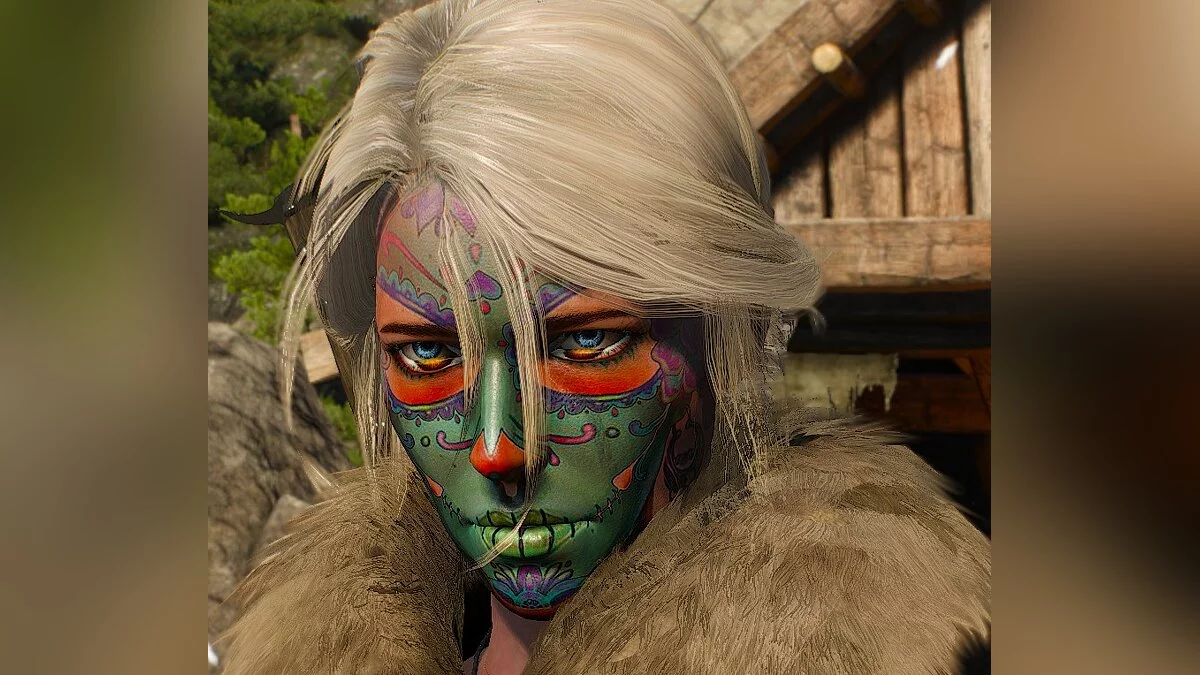 The Witcher 3: Wild Hunt - Complete Edition — Dibujos para colorear de la cara de Ciri