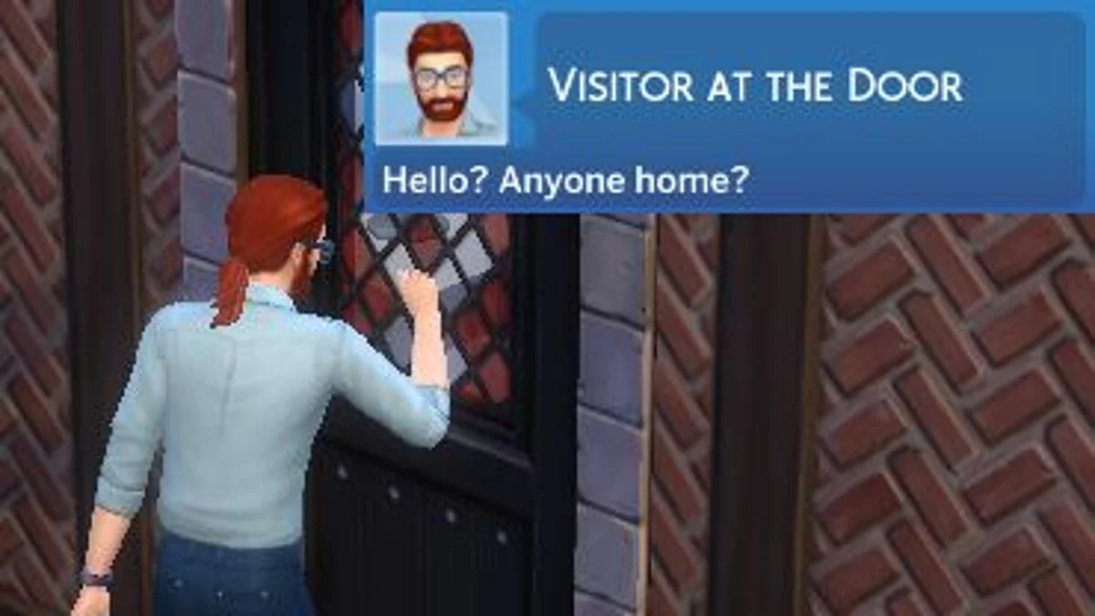 The Sims 4 — Notificaciones de visitantes