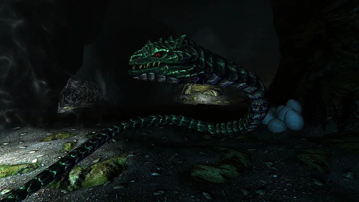Elder Scrolls 5: Skyrim Special Edition — Гигантские змеи