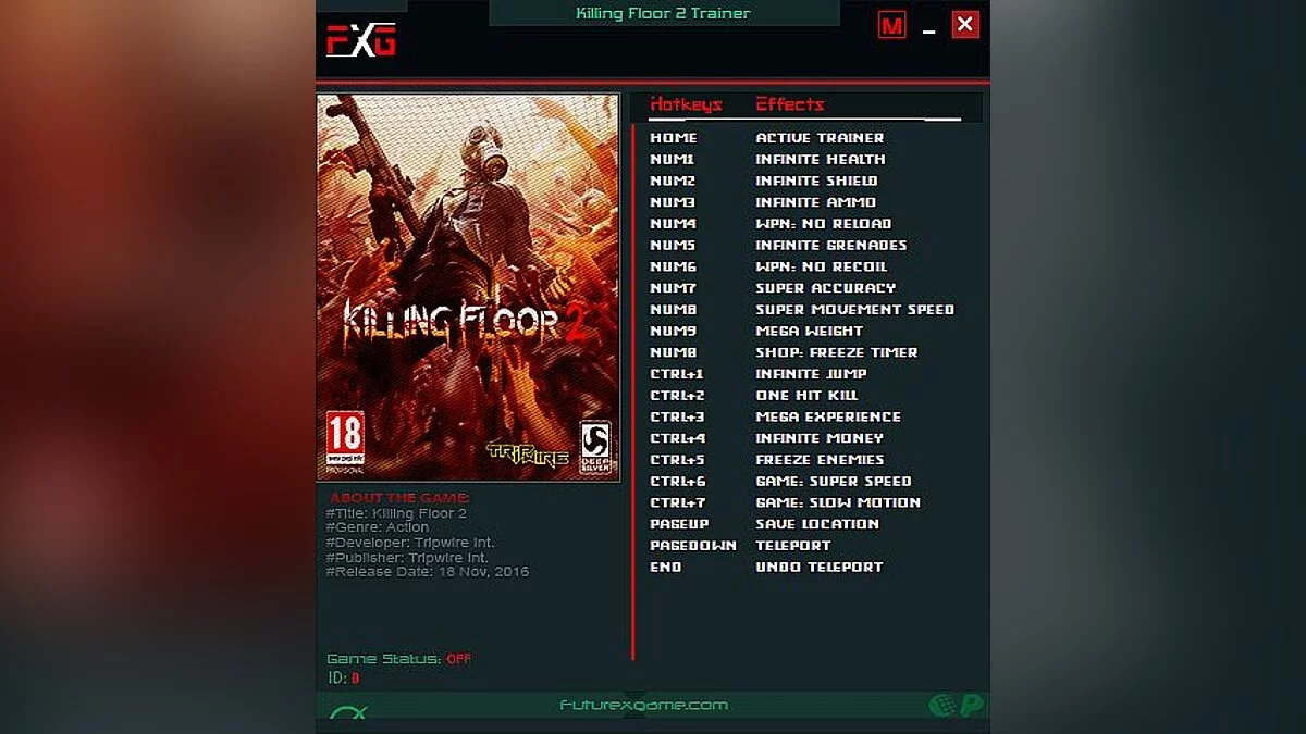 Killing Floor 2 — Trainer (+18) [1048 - 1093]