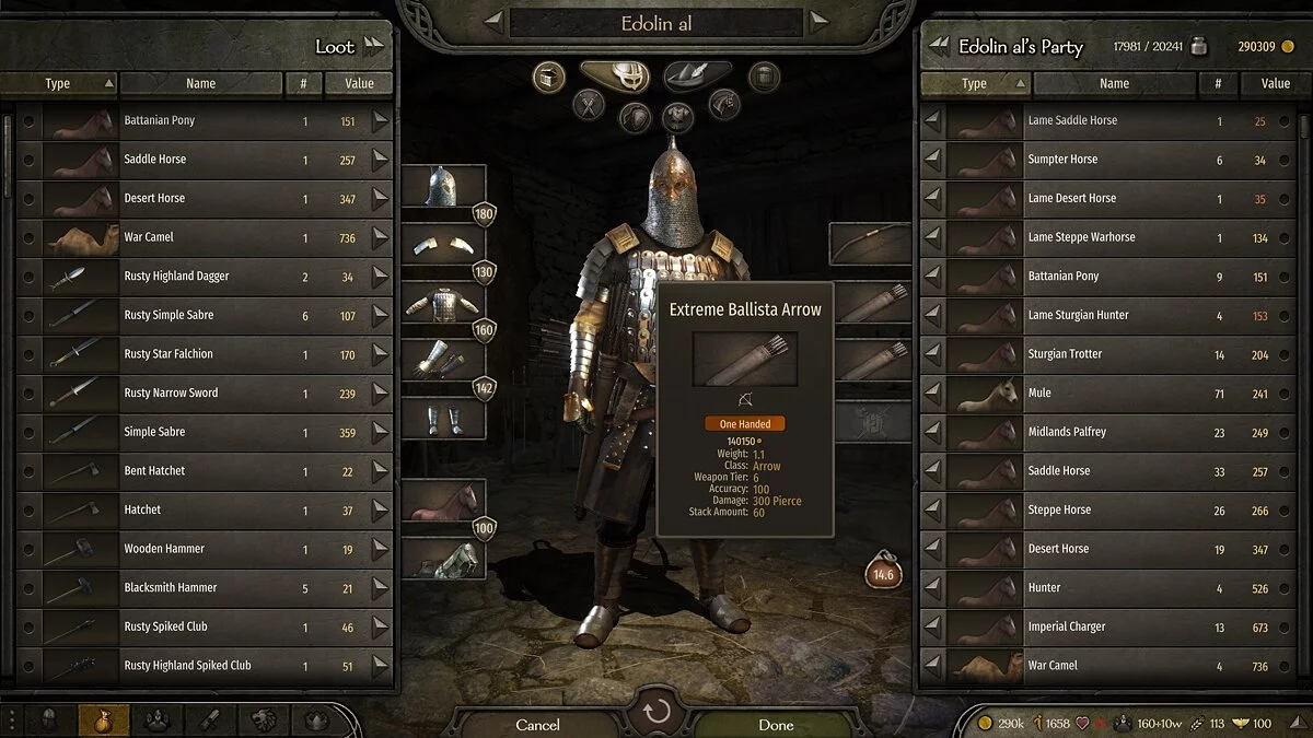 Mount &amp; Blade 2: Bannerlord — Балістичні стріли