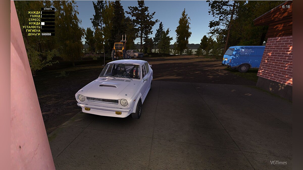 My Summer Car — Save (Full white satsuma + van + 500k marks)