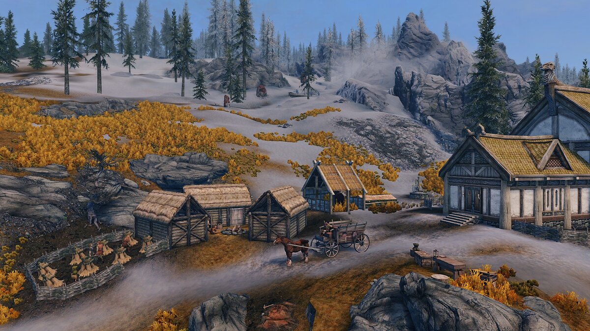 Elder Scrolls 5: Skyrim Special Edition — Village near Heljarken Hall