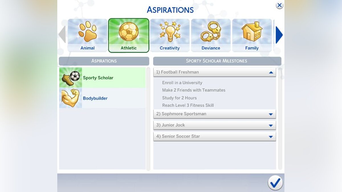 The Sims 4 — 7 new aspirations for the university