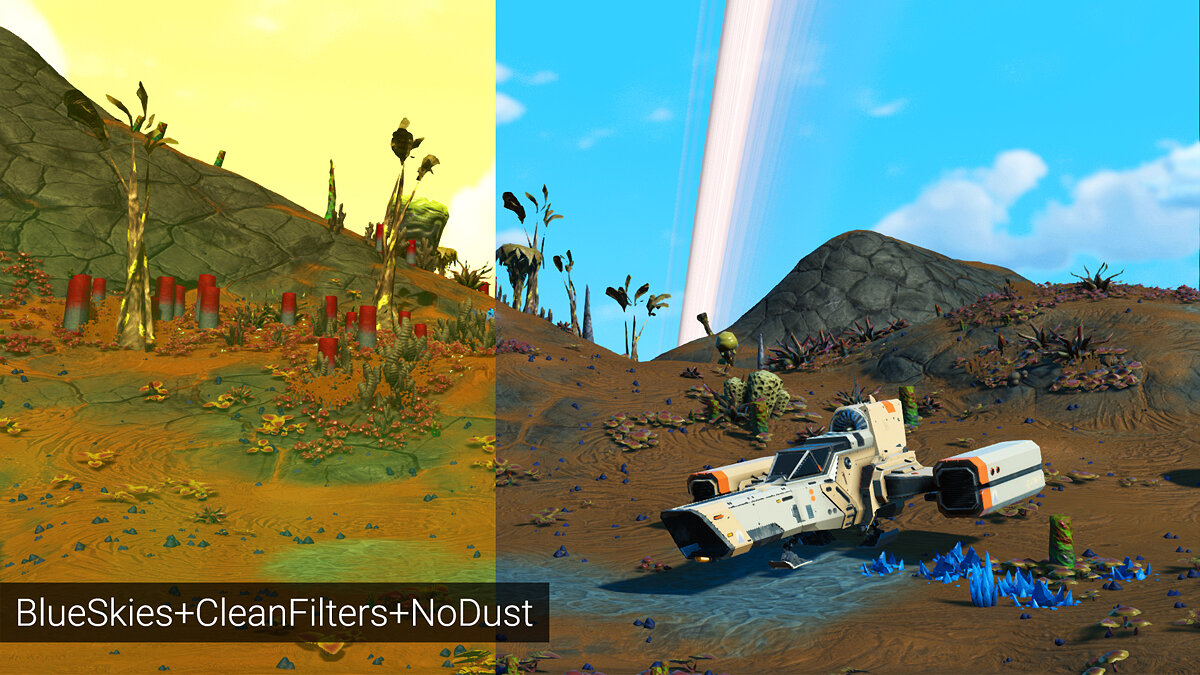 No Man&#039;s Sky — Blue sky without dust