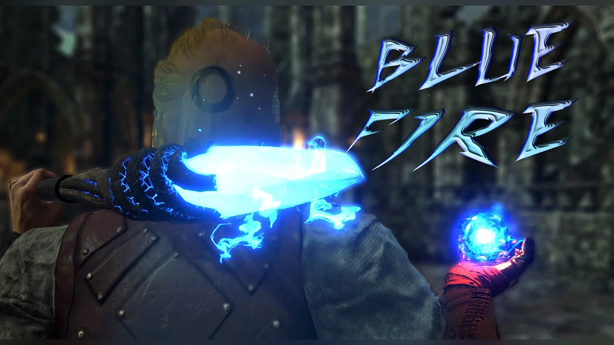 Blade and Sorcery — fuego azul