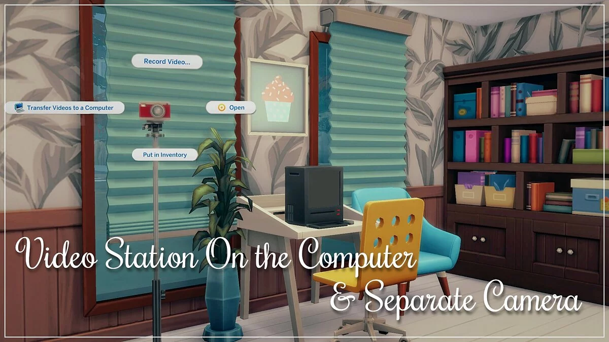 The Sims 4 — Estación de video en computadora y cámara separada.