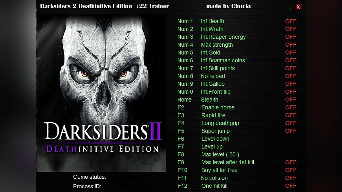 Darksiders 2: Deathinitive Edition — Trainer (+22) [Steam + GoG]