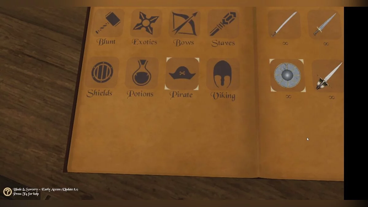Blade and Sorcery — Оружие пиратов и викингов