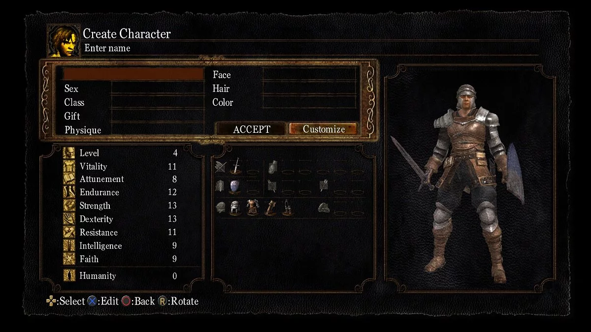 Dark Souls Remastered — Кнопки PlayStation 4