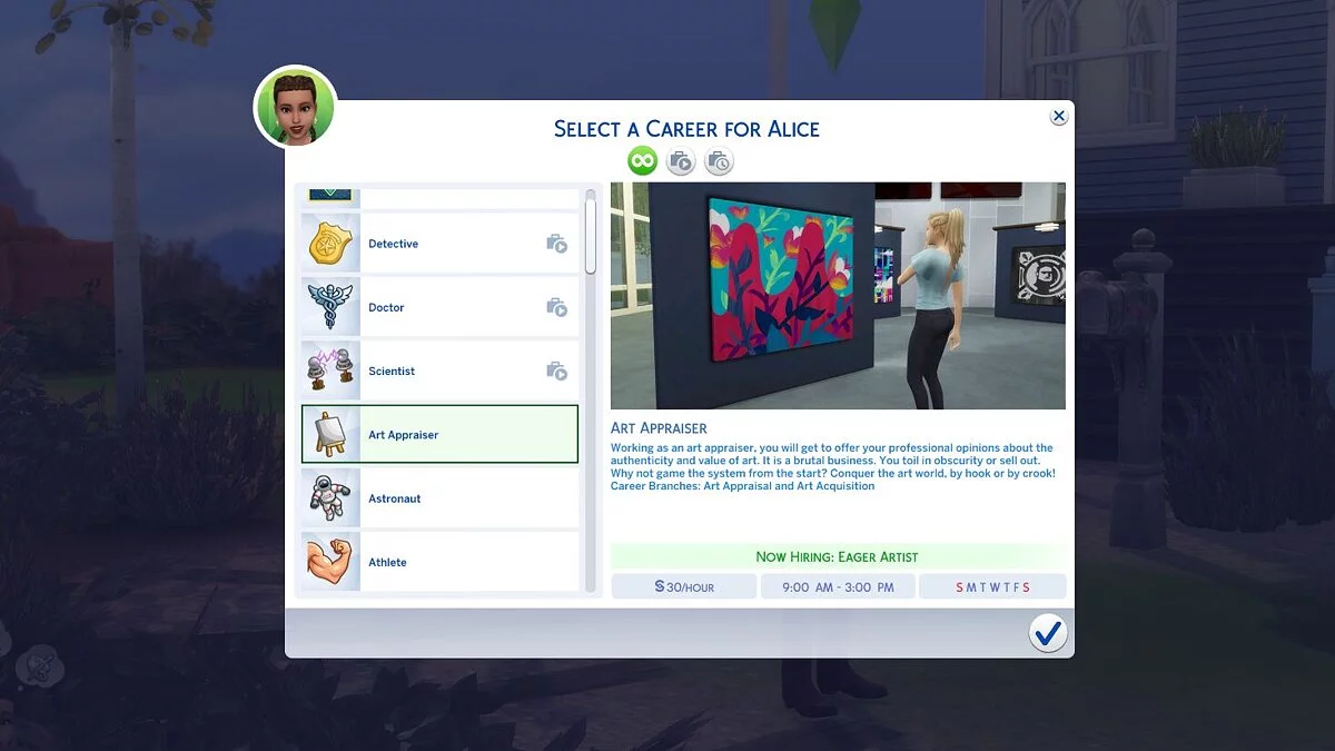 The Sims 4 — Career as an art and painting appraiser (06/10/2020)