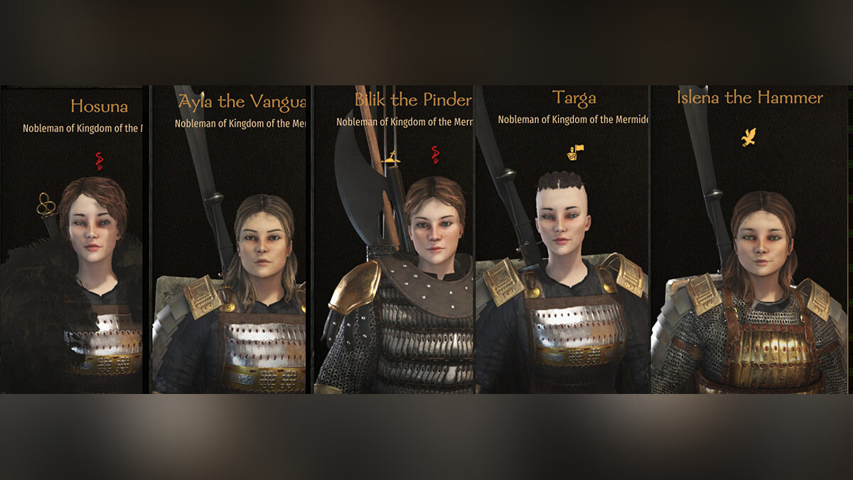 Mount &amp; Blade 2: Bannerlord — Collection of women's presets