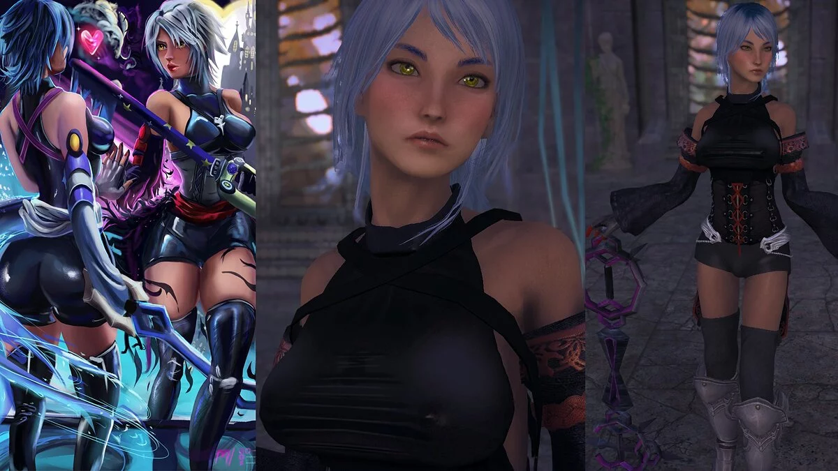 The Elder Scrolls 5: Skyrim Legendary Edition — Companion Aqua from the game "Kingdom Hearts"