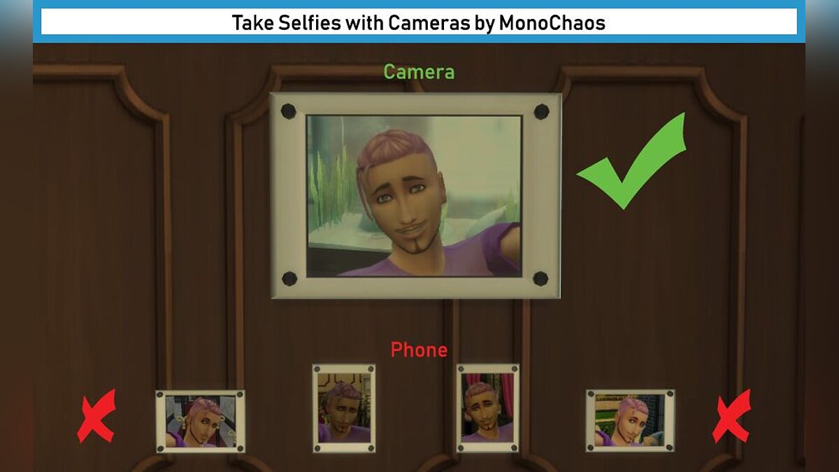 The Sims 4 — Selfie with camera (06/12/2020)