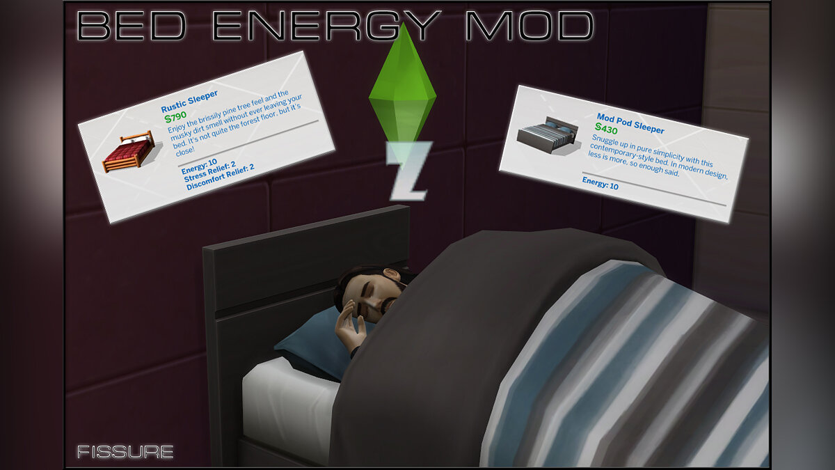 The Sims 4 — Increased energy to beds