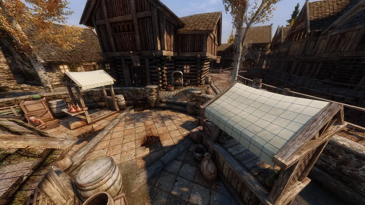 The Elder Scrolls 5: Skyrim Legendary Edition — Improved roof for tents on the square