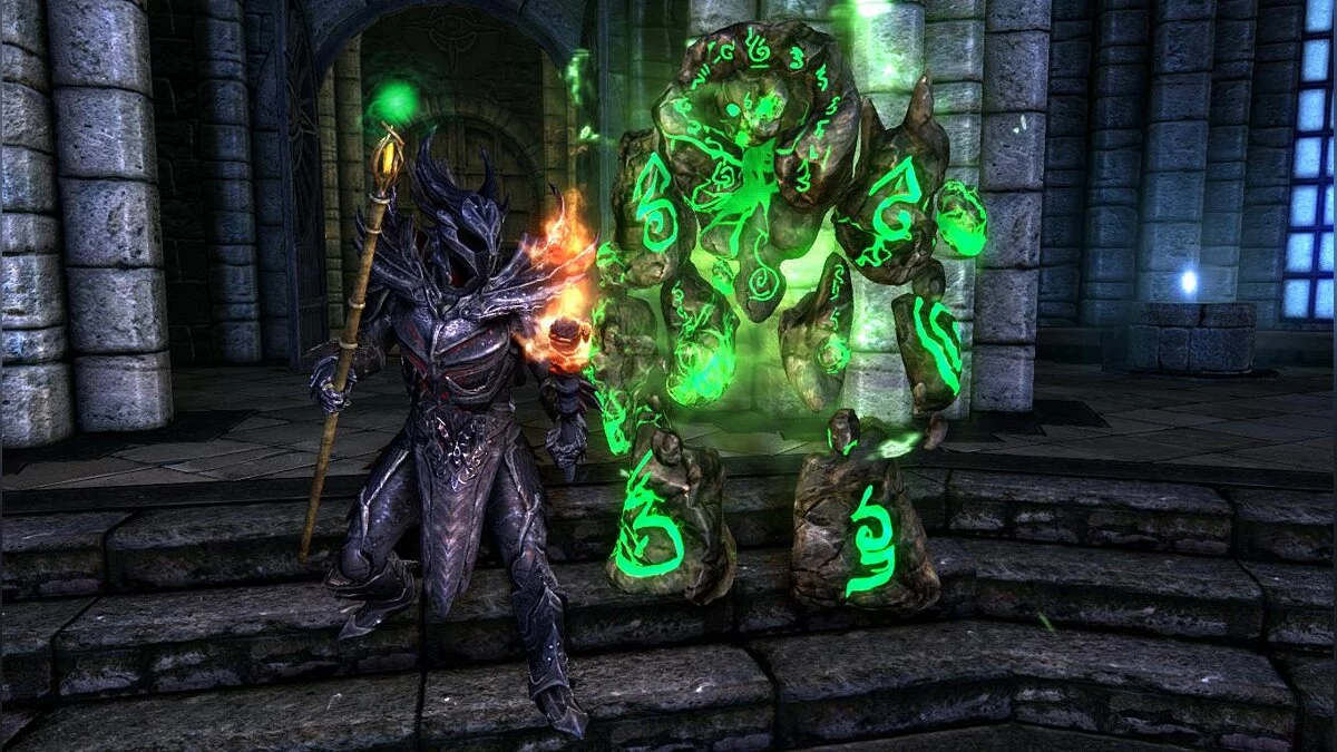 Elder Scrolls 5: Skyrim Special Edition — Каменные атронахи с рунами