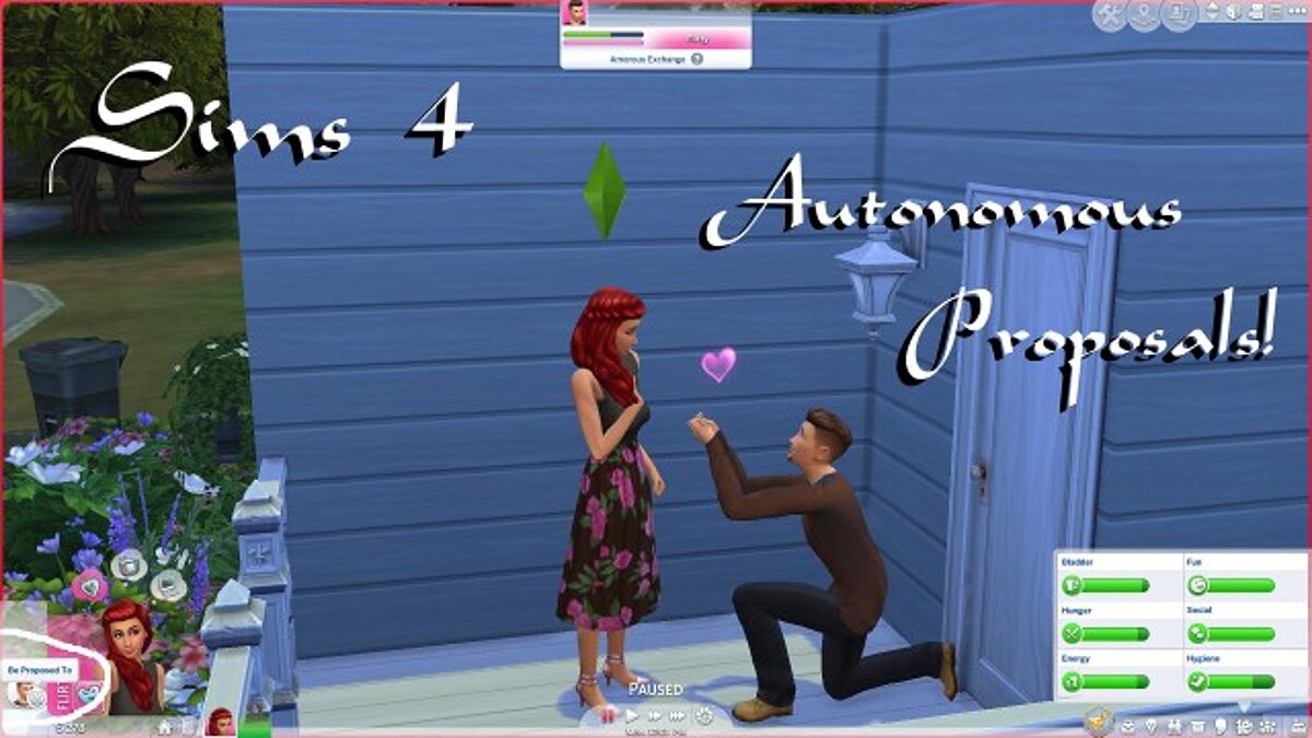 The Sims 4 — Autonomous proposals and breakups (06/07/2020)