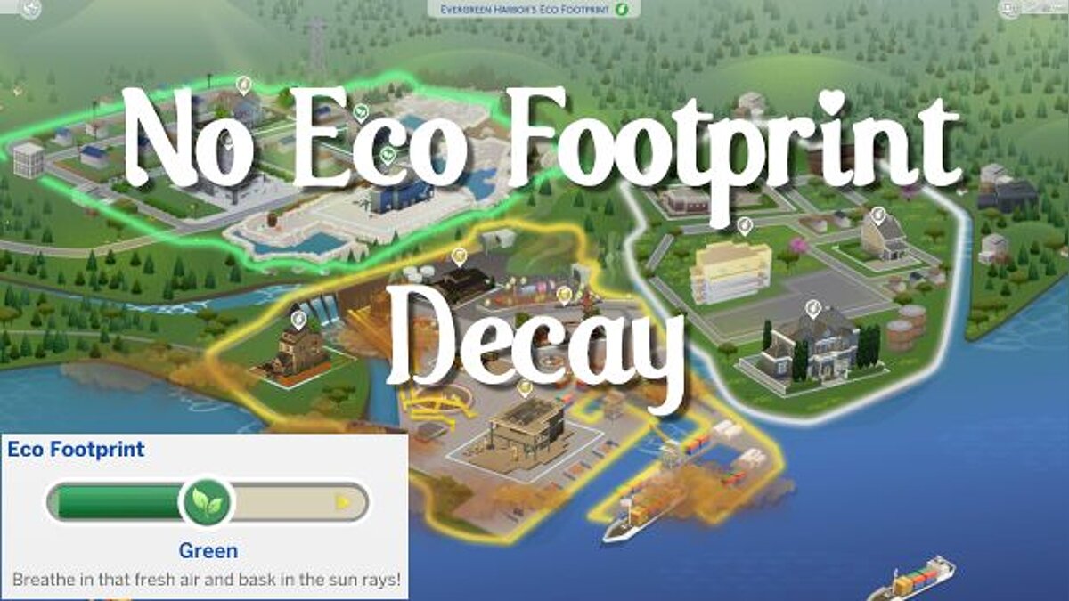 The Sims 4 — No natural change in the level of eco-footprint