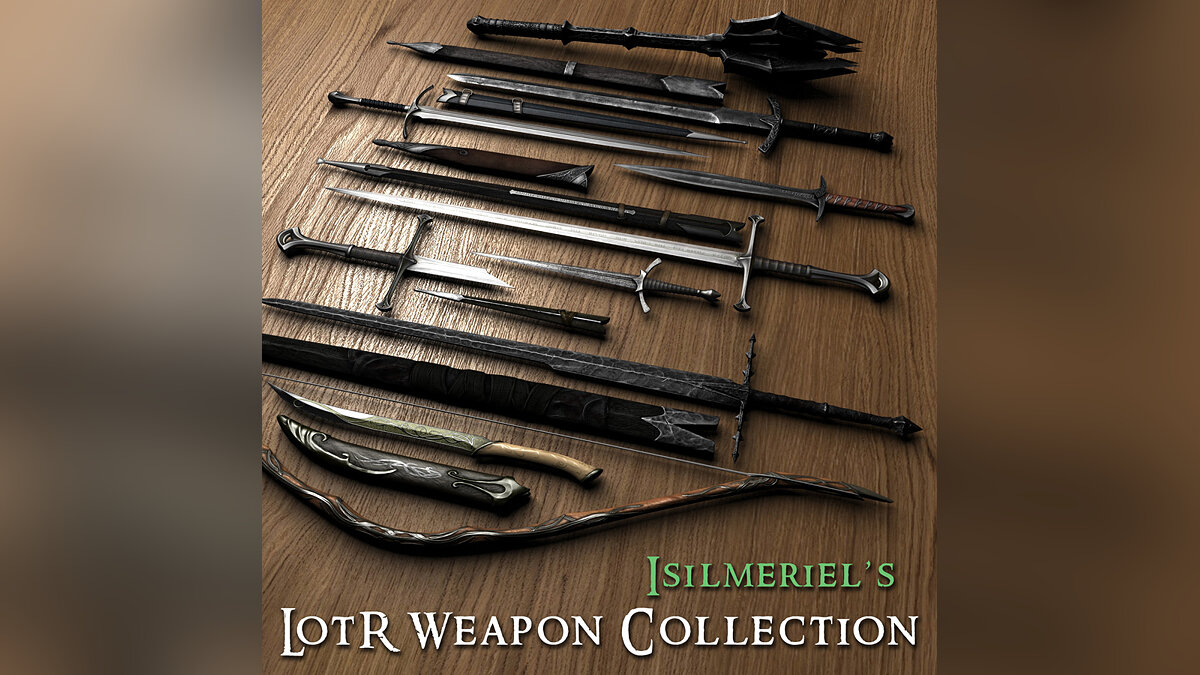 The Elder Scrolls 5: Skyrim Legendary Edition — Weapons from the movie "The Lord of the Rings"