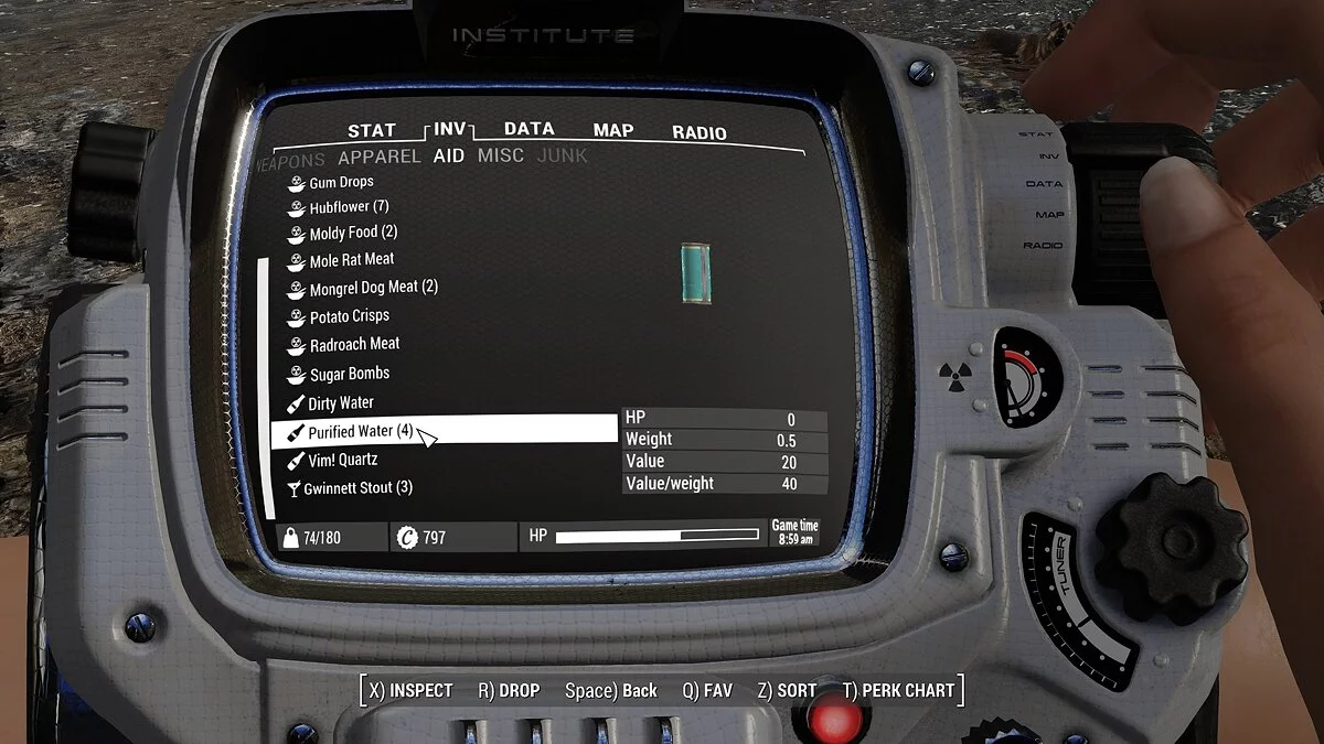 Fallout 4: Game of the Year Edition — El agua no cura.