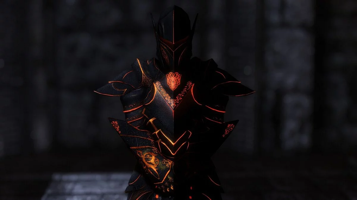 Elder Scrolls 5: Skyrim Special Edition — Glowing Ebony Armor