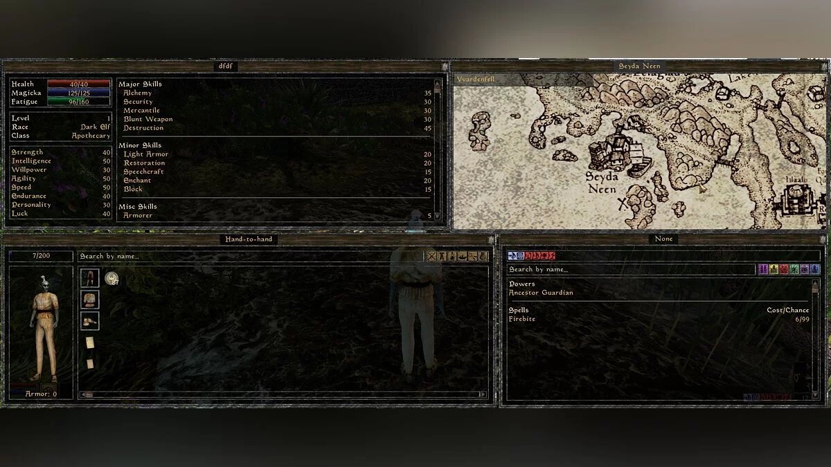 Elder Scrolls 3: Morrowind — Замена карты и компаса