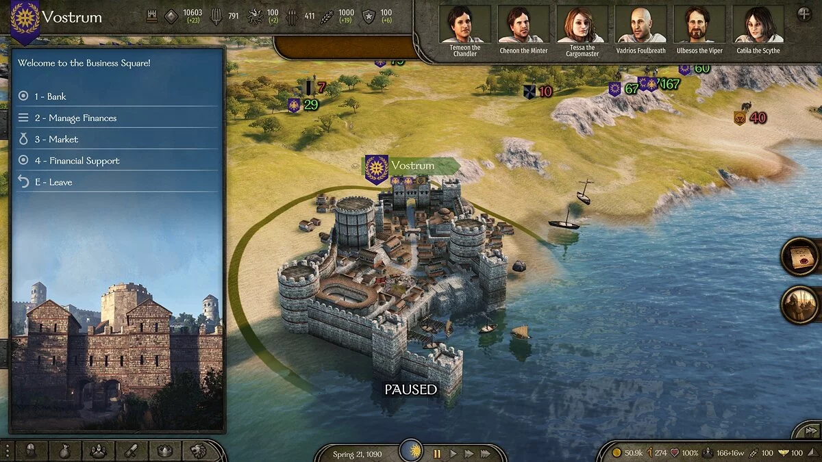 Mount & Blade 2: Bannerlord — Розрахункові фінанси