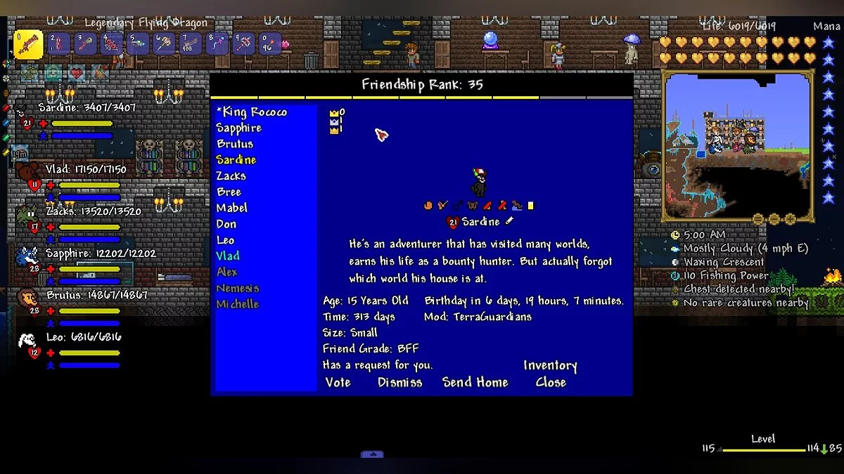 Terraria — Наймите компаньона