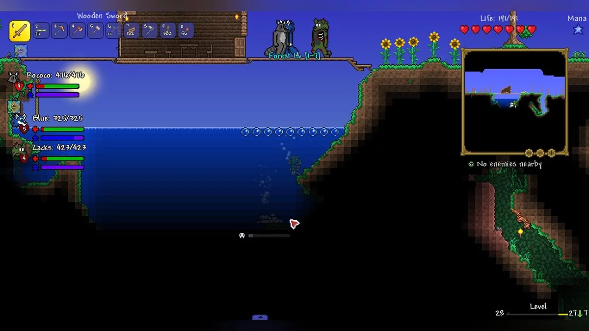 Terraria — Contrata un acompañante