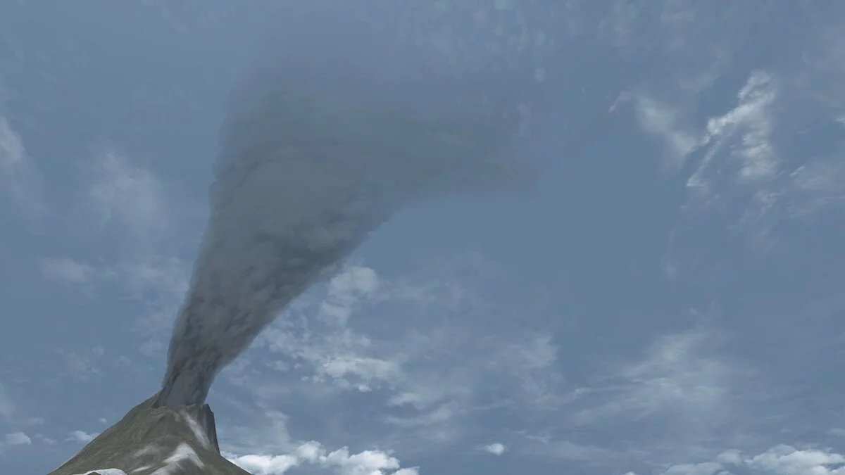 The Elder Scrolls 5: Skyrim Legendary Edition — Настоящий дым из вулкана