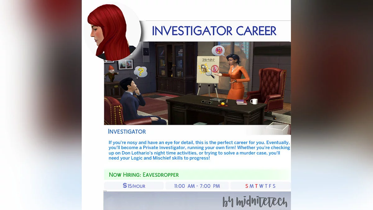 The Sims 4 — Private detective career