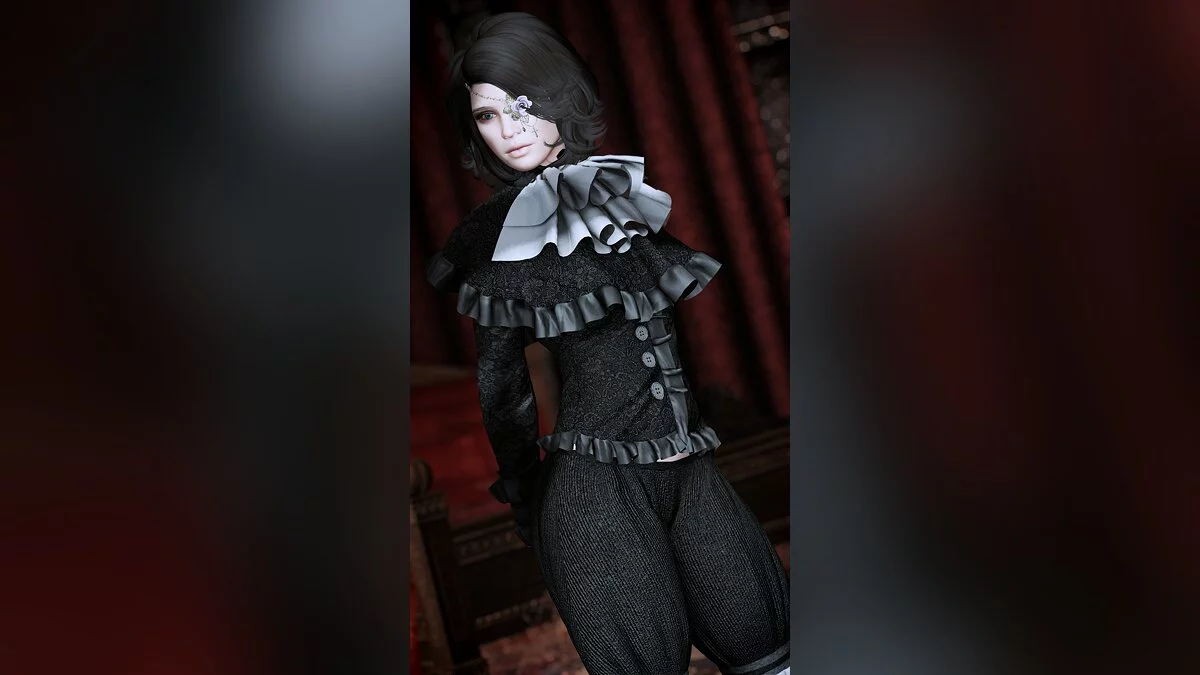 Elder Scrolls 5: Skyrim Special Edition — Женский костюм готический принц