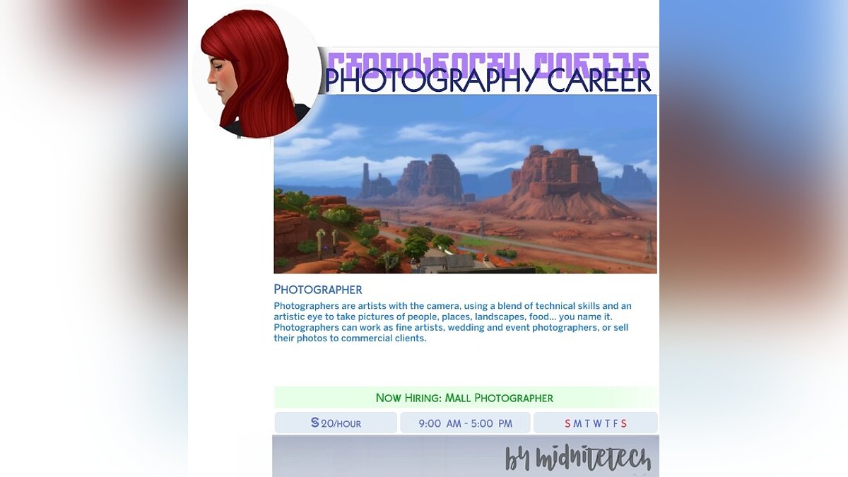 The Sims 4 — Photography career