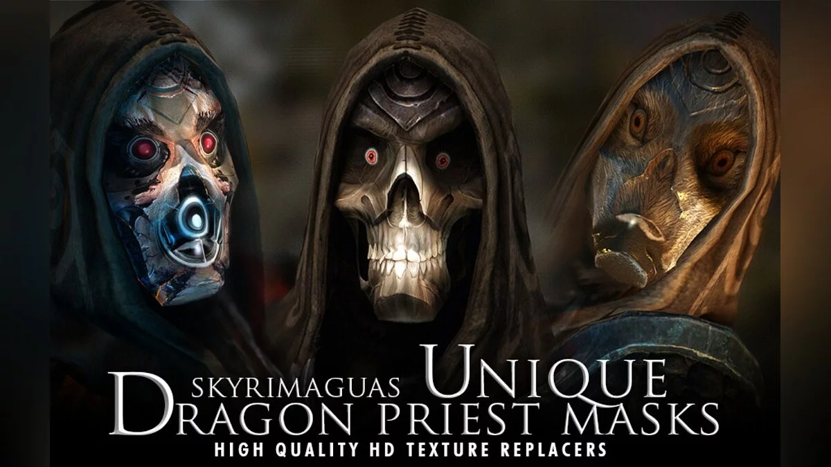 Elder Scrolls 5: Skyrim Special Edition — Уникальные маски драконьих жрецов