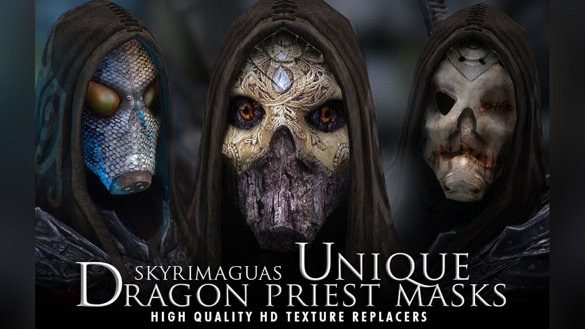 Elder Scrolls 5: Skyrim Special Edition — Unique dragon priest masks