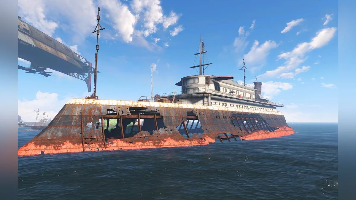 Fallout 4: Game of the Year Edition — Barco abandonado "Duquesa de Kent"